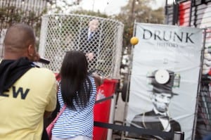 Comedy Central promoted its series "Drunk History" with a dunk tank.