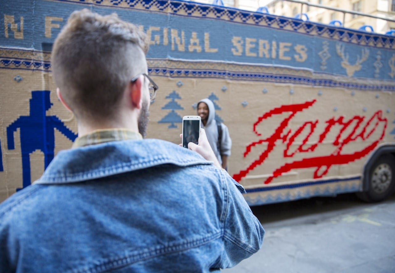 Crocheted Fargo Tour Bus