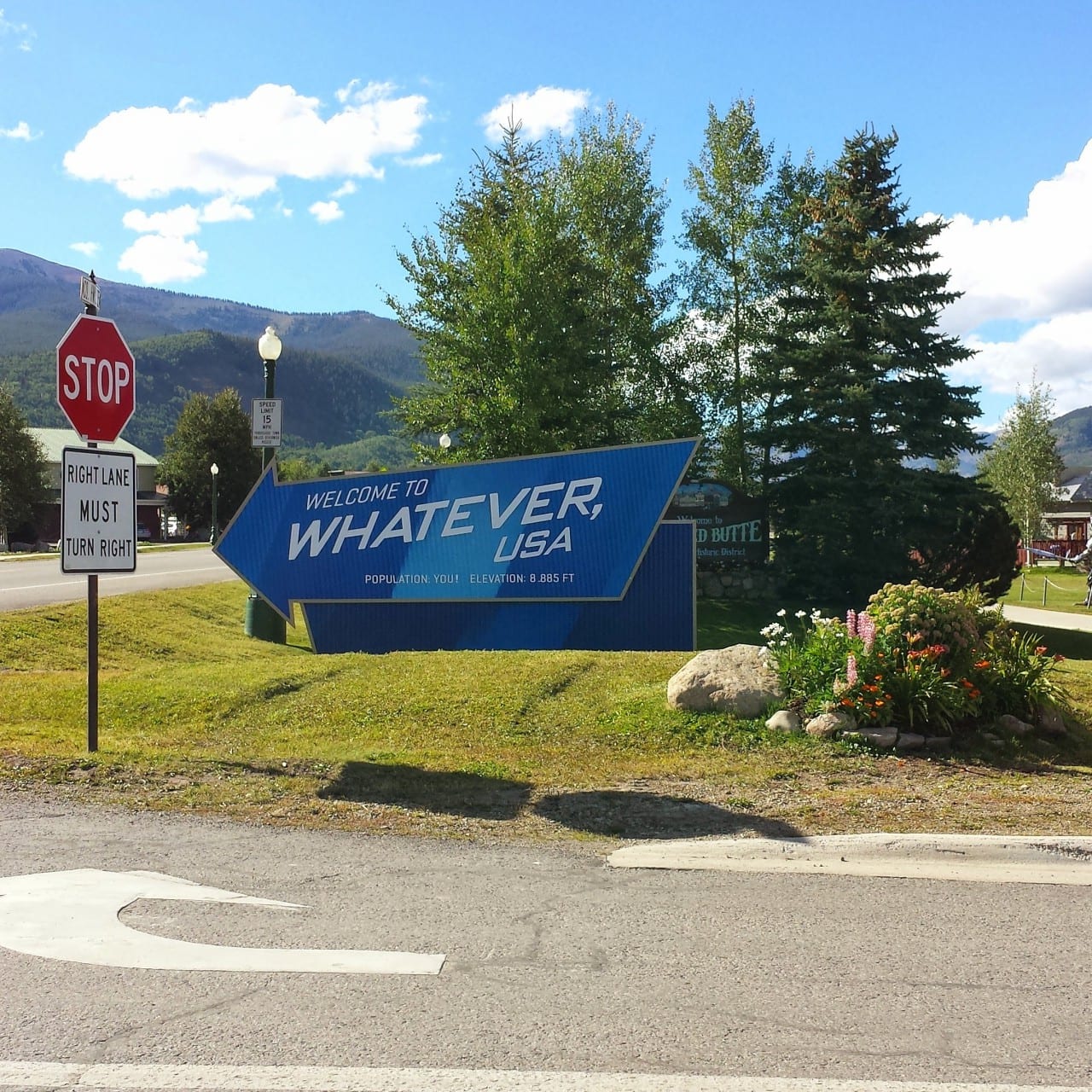 Welcome Sign Whatever USA