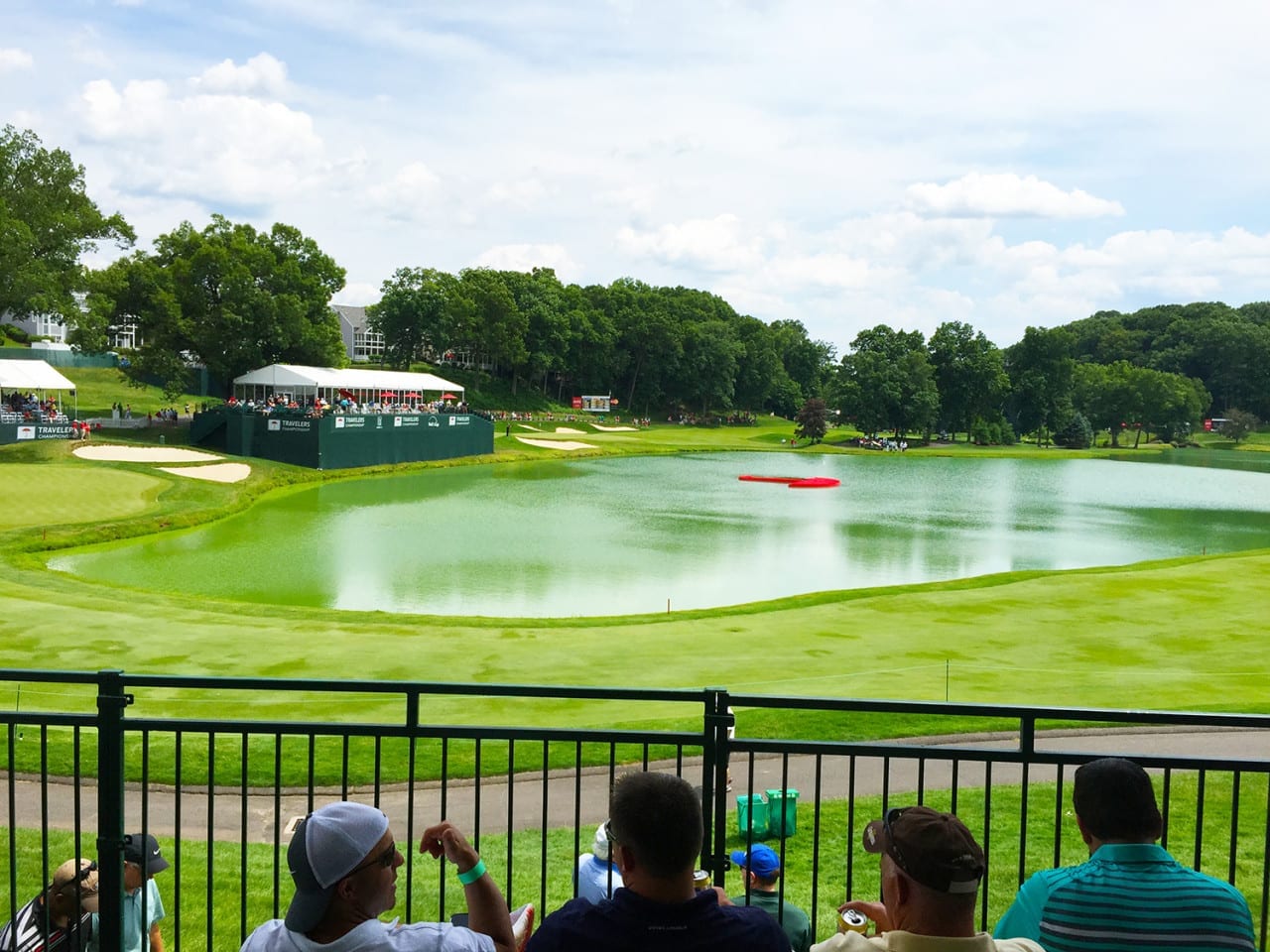 Volunteering at the Travelers Championship.