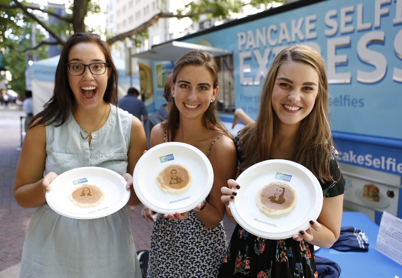 Holiday Inn Express Goes Viral with Pancake Selfie Tour
