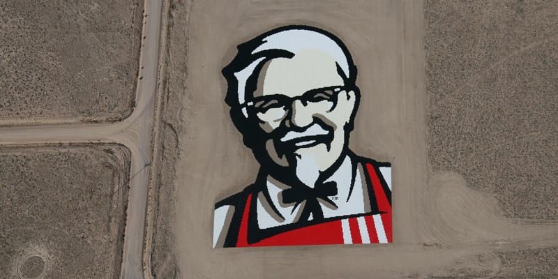 KFC Deploys an Aerial Colonel Sanders Logo Stunt - Event Marketer