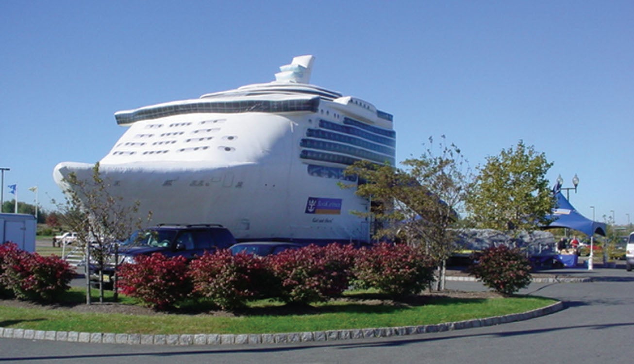 Royal Caribbean S Inflatable Cruise Ship Docks At Events Event Marketer