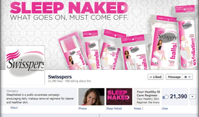 Swisspers Sleep Naked Campaign