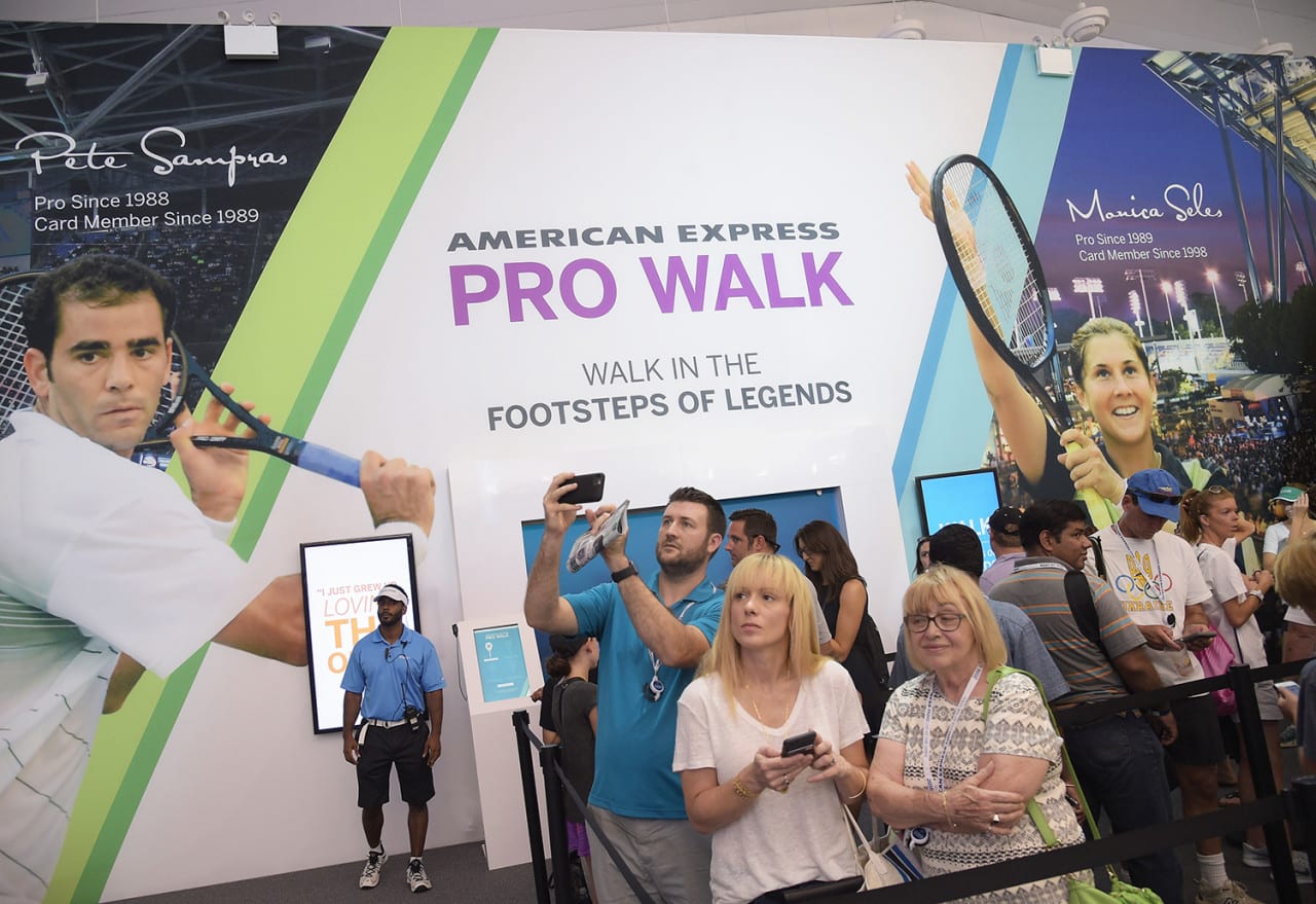 American Express Pro Walk Scores with US Open Fans