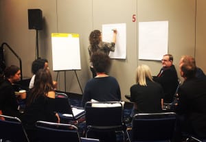 Oracle offers a live example of how to shake up breakout sessions with interactive group discussions on challenges in the modern workplace.