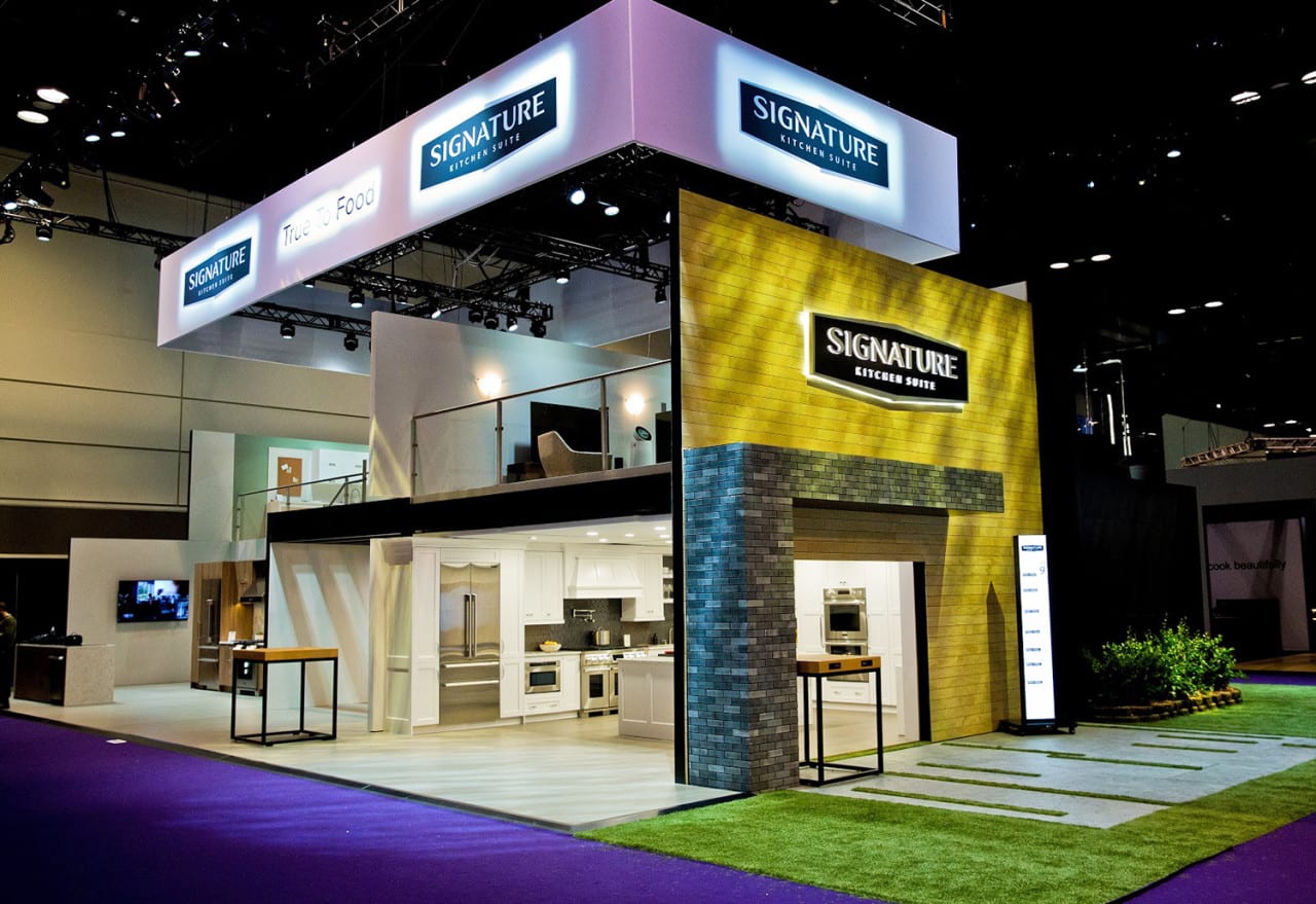 Kitchen & Bath Industry Show: LG Packs Vignettes and Mini Events into a Multi-Level Dwelling