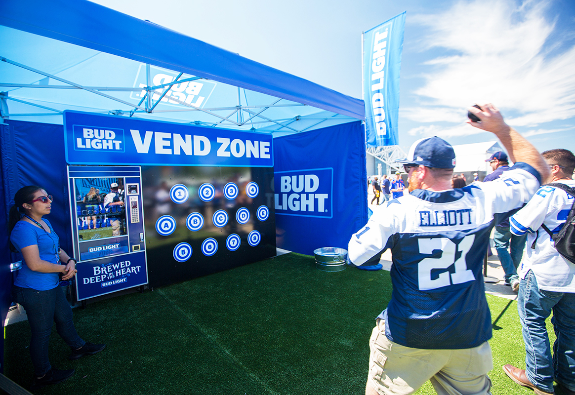 Bud Light Courts Texans With Beers and Barbecue at NFL Draft