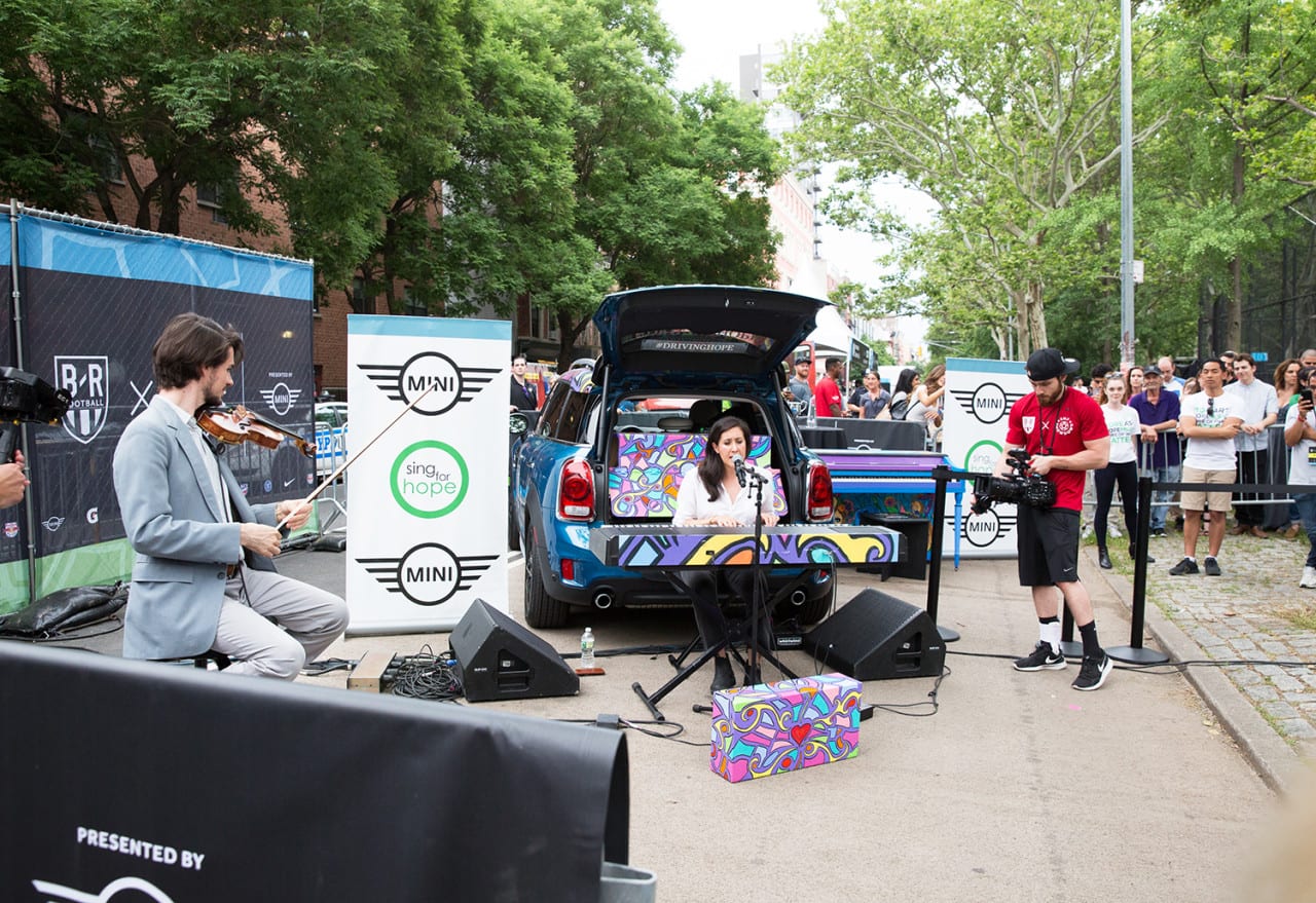 MINI Drives a Micro Mobile Tour in New York City for Local Nonprofit Sing For Hope