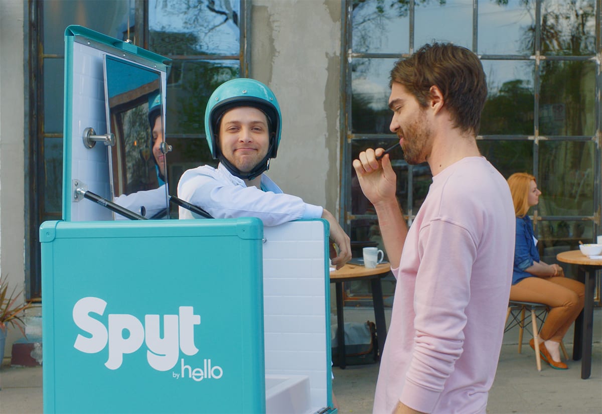 Consumers Brush Their Teeth on the Streets with the 'Spyt' Scooter by Hello