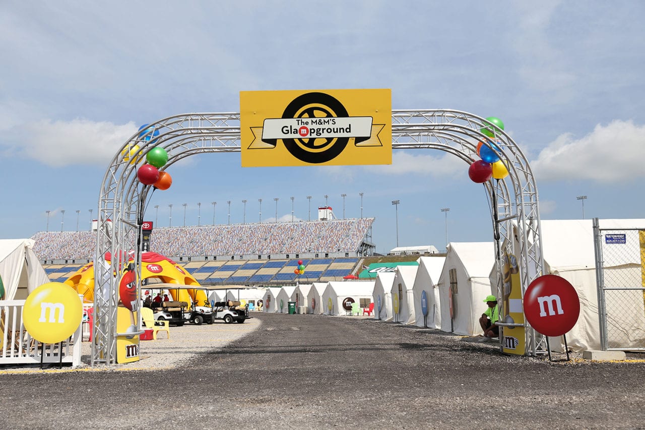 M&M’s Revs Up its NASCAR Sponsorship with a Glampground for Fans