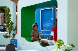 Pinterest Havens Invest in Rest 2021_Kids enjoy Pin Seat Installation Jaylen Prater