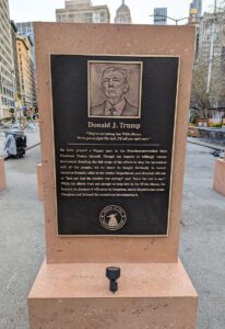 Comedy Central_VIacom_The Daily Show Monuments 2022_Trump Monument Closeup