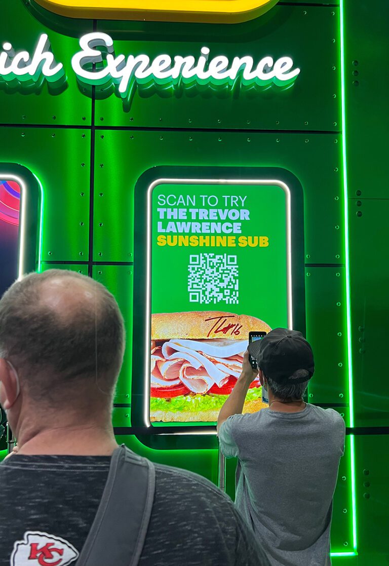 Subway Vault_Super Bowl LVI_sandwich qr code