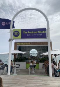 Cannes 2022_Spotify podcast studio