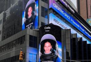 morgan stanley spacesuit 2022_building projections_augmented reality in events