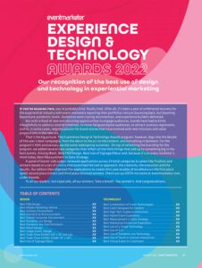 <div>Full Coverage: The 2022 Experience Design & Technology Awards</div>