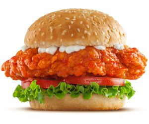 iStock_fried chicken sandwich isolated_ food trends for 2023