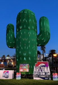 arizona host committee_superbowl57_cactus installation