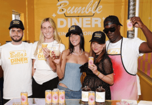 Bumble x Kin summer of love 2022_group cheers