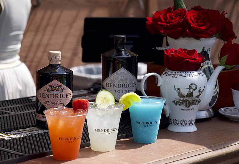 Hendrick's Gin 3 drinks served at the Miami Grand Prix