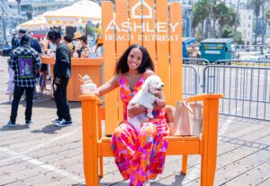 Ashley Furniture_Santa Monica Pier 2023_adirondack chair photo op