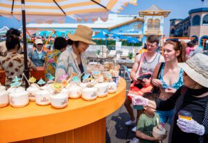 Ashley's beach retreat_ Furniture_Santa Monica Pier 2023_umbrella drink bar