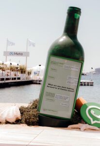 cannes lions 2023_meta beach_bottle installation