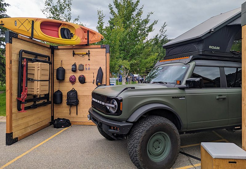 Ford Bronco on display at Outdoor Retailer