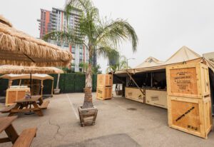 JurassicxComicCon outdoor containers