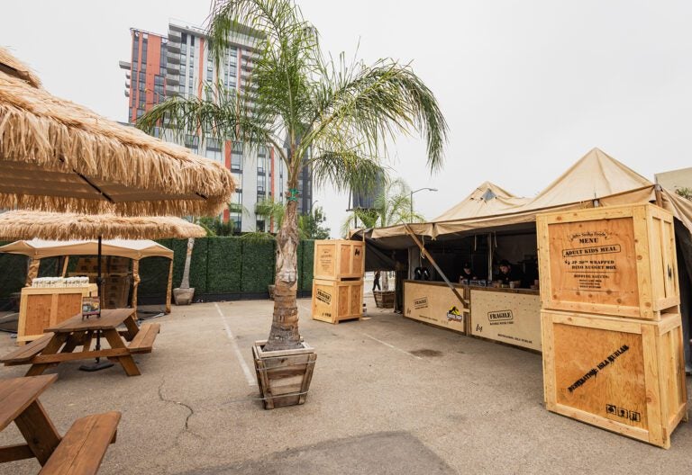 JurassicxComicCon outdoor containers