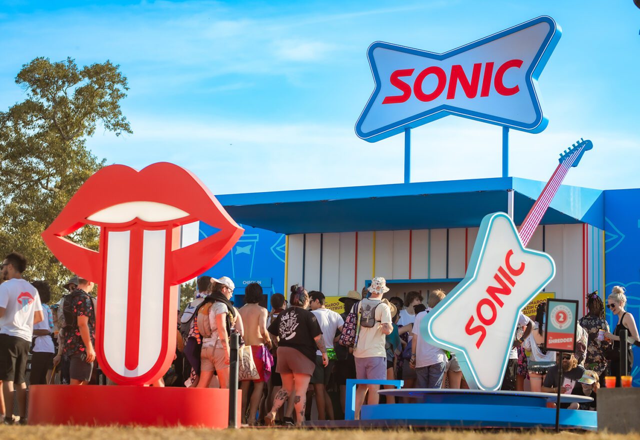 sonic drive-in range bonnaroo-2023-facade-of-footprint.