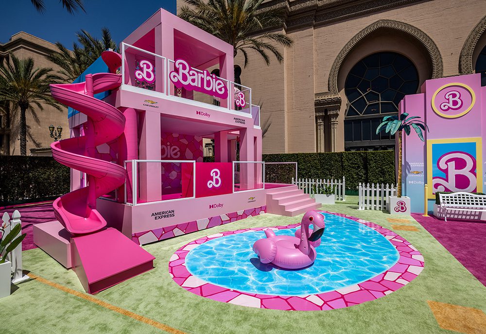 Warner Bros_Barbie Premiere Pink Carpet_2023_Credit Line 8 Photography_Dream House closeup