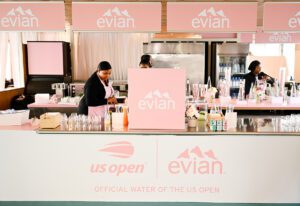 How evian Cruised into the US Open with a Floating Tennis Court