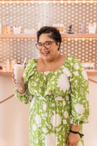 FentyDriveThroughDayOf woman with milkshake