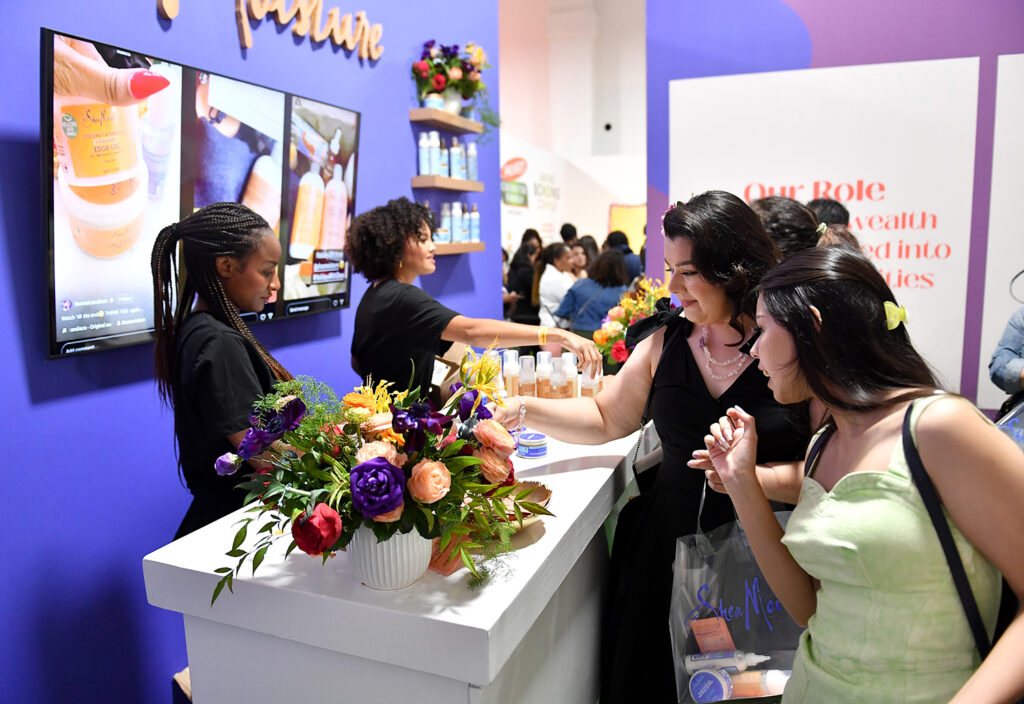 beautycon 2023 shea moisture booth