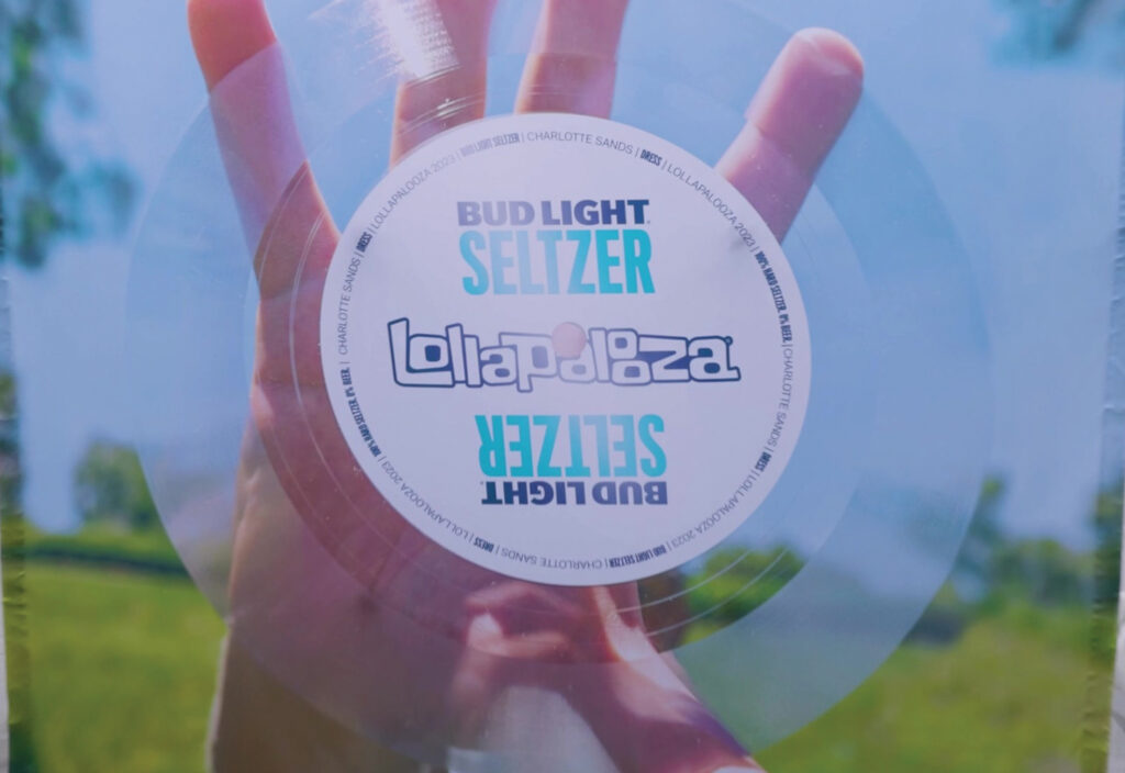 bud light seltzer lollapalooza 2023_clear vinyl record