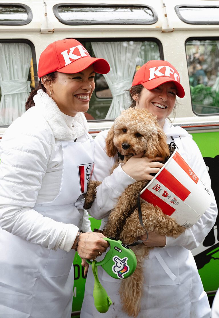 Get Joy_TompkinsSquareHalloweenDogParade_2023_KFC bucket dog