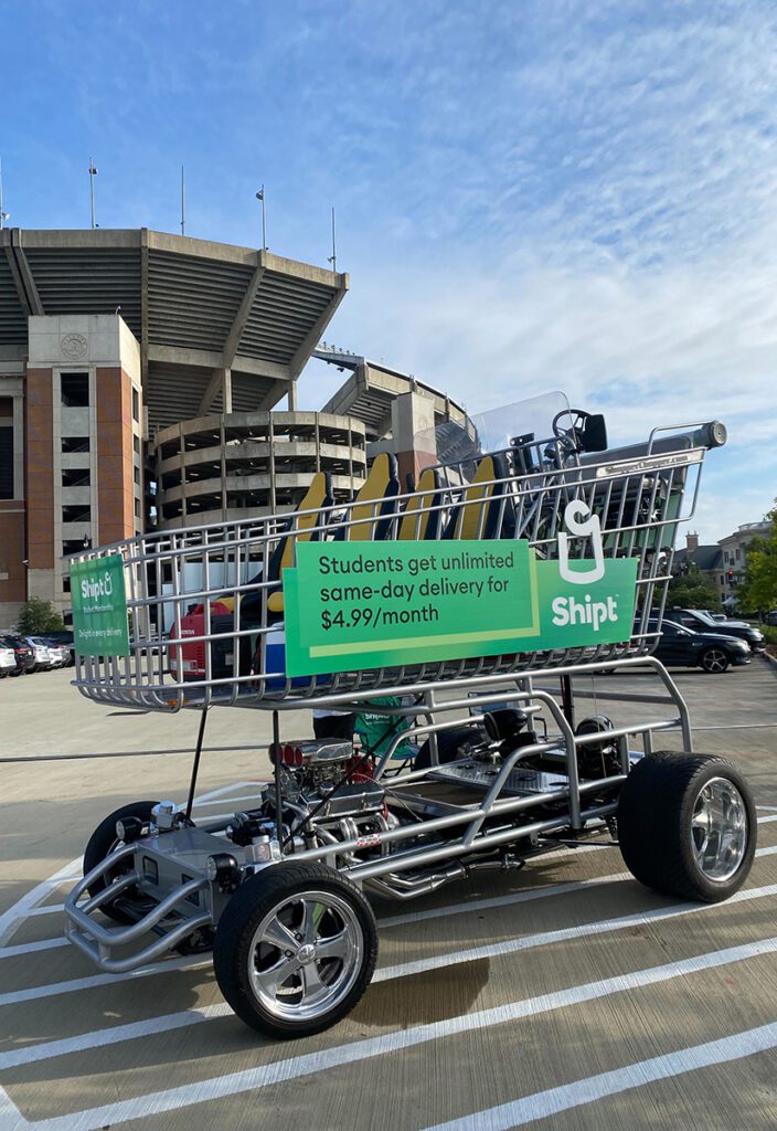 shipt back to campus 2023 giant shopping cart