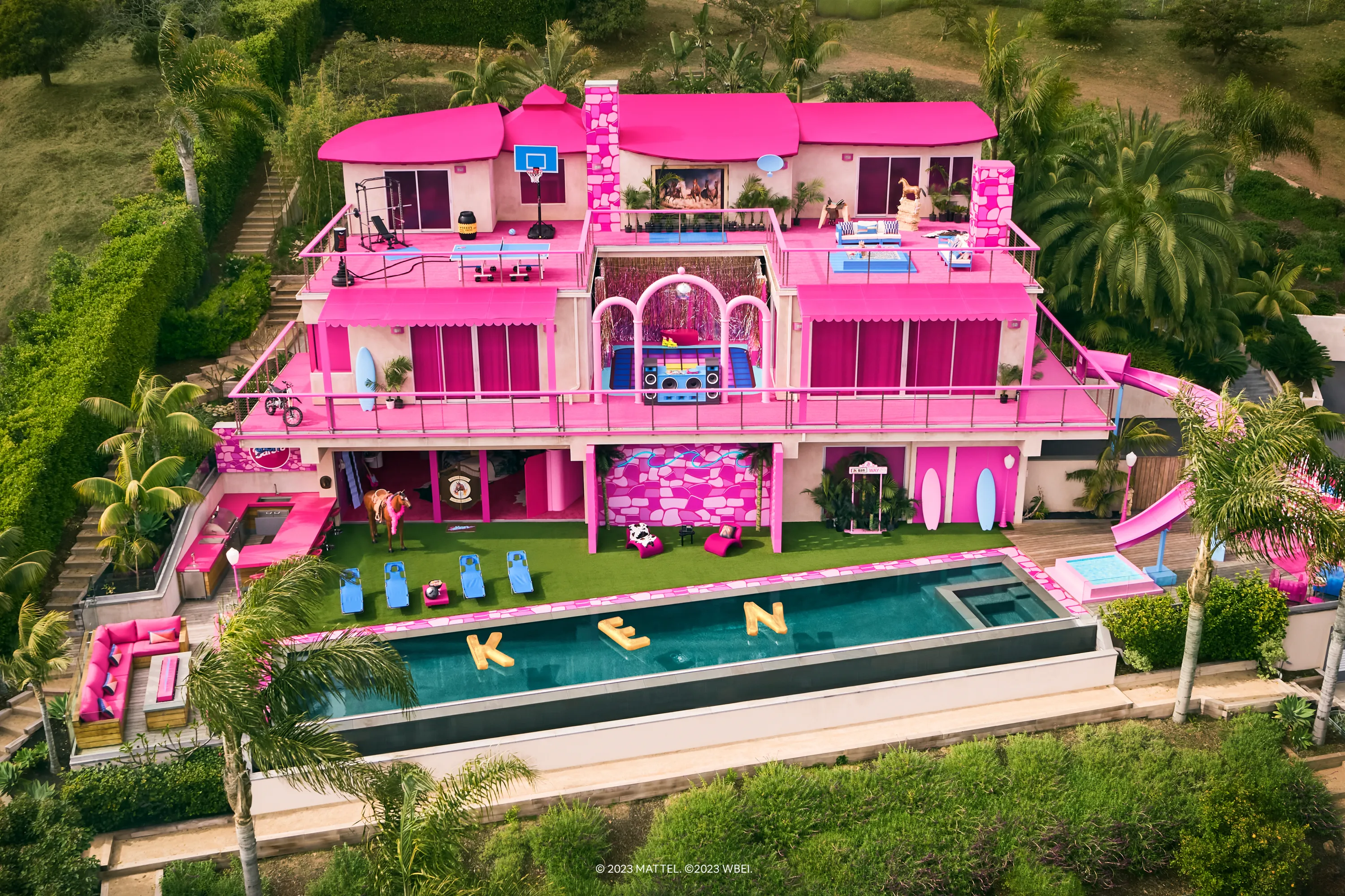 airbnb barbie ken dreamhouse