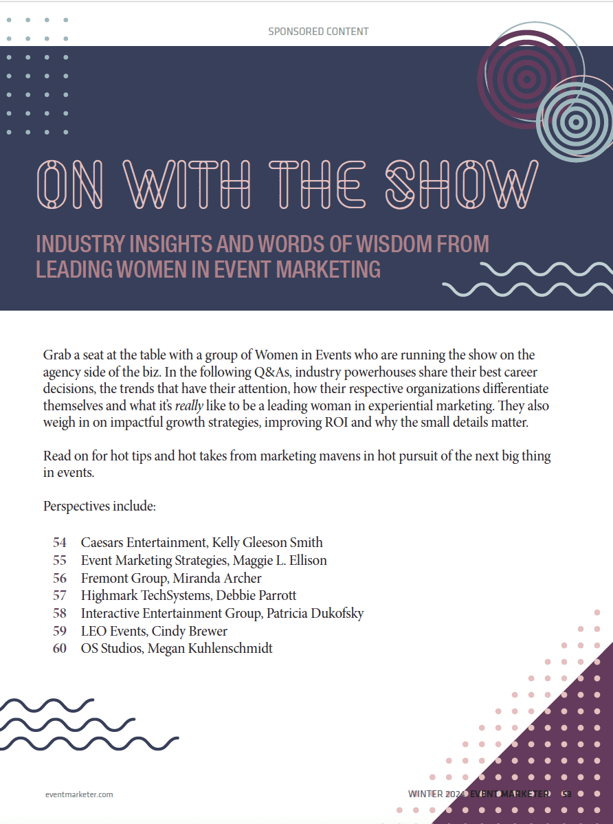 On With the Show: Industry Insights and Words of Wisdom from Leading Agency Women