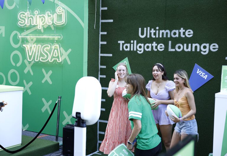 shiptxvisa_tailgate lounge 2023_photo op