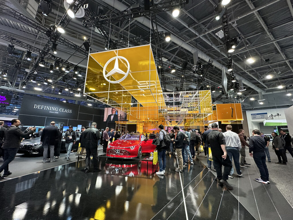 Mercedes CES 2024 exhibit experiences