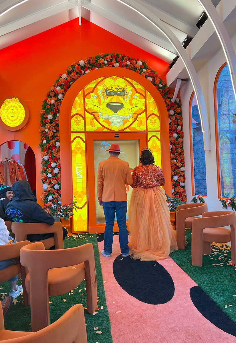 Couple marries in the Cheetos Chapel in Las Vegas
