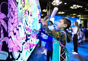 AT&T 2024 NBA All-Star_kid_graffiti art