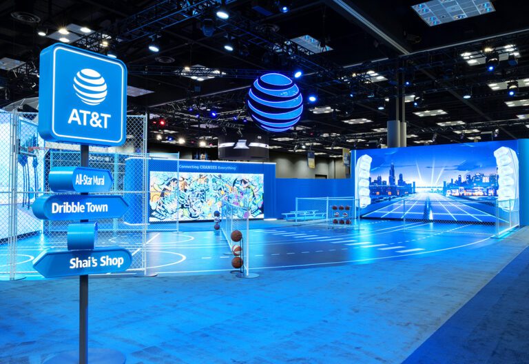 AT&T NBA All-Star_signage and empty footprint