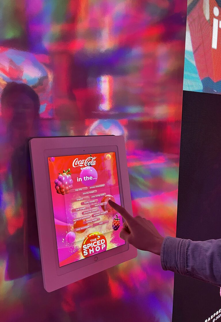 CokeSpiced Experience 2024_interactive kiosk screen