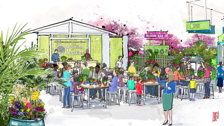 philadelphia flower show renderings 2024 Potting Parties