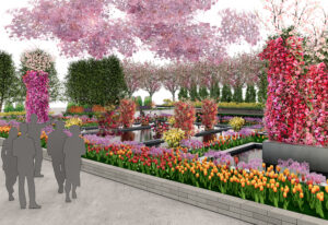 philadelphia flower show renderings 2024Entrance Garden copy