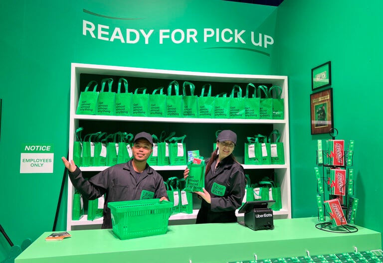 Uber Eats Shop 2024_Super Bowl 58_pickup counter